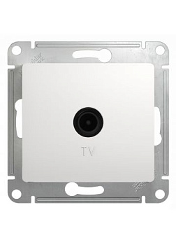 Розетка TV Glossa одиноч. 1dB, бел. т.м.Schneider Electric в Минске - картинка Картинка: розетка tv glossa одиноч. 1db, бел. т.м.schneider electric в Минске