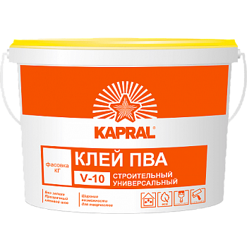 Клей ПВА «Кapral V-10» ведро 3 кг