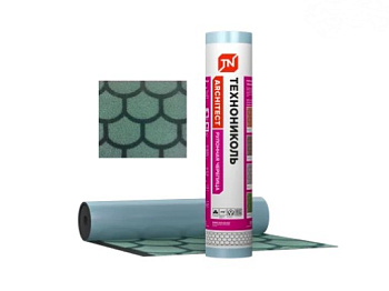 Картинка: черепица рулонная технониколь бобровый хвост, зеленая (8 м2/рул) в Минске