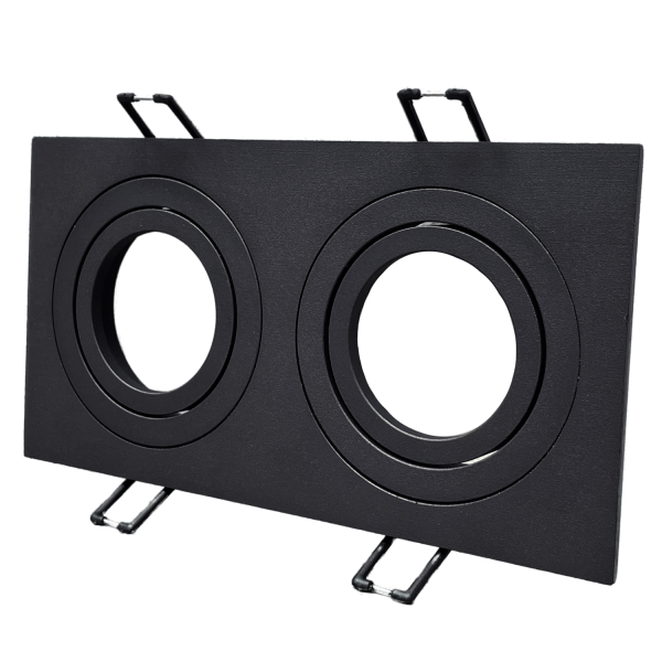 Светильник встраиваемый поворотный двойной под лампы 2* GU5.3, алюминий, 92*175мм, черный, IP20, Tru в #REGION_NAME_DECLINE_PP# - изображение Изображение: светильник встраиваемый поворотный двойной под лампы 2* gu5.3, алюминий, 92*175мм, черный, ip20, tru в #REGION_NAME_DECLINE_PP#