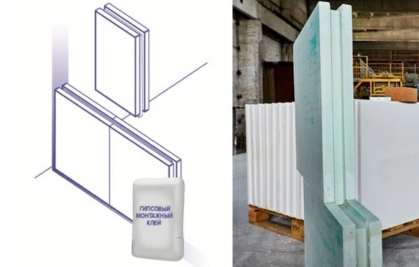 Изображение: плита пазогребневая для перегородок 667х500х80 белгипс (обычная)  (на под.45шт) в Минске