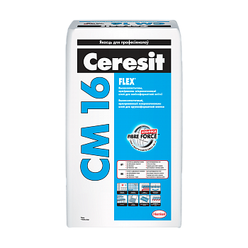 Смесь сухая облицовочная Ceresit CM16 (эластичная для дефор..осн.) 25кг в Минске - картинка Картинка: смесь сухая облицовочная ceresit cm16 (эластичная для дефор..осн.) 25кг в Минске