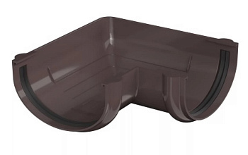 Картинка: угол желоба 90° тн оптима, коричневый ral 8019 в Минске