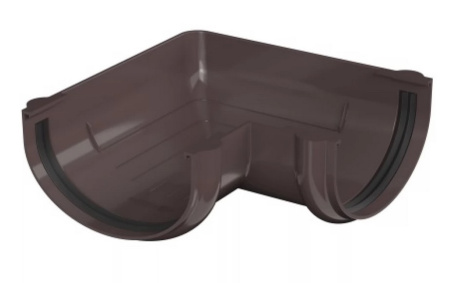 Изображение: угол желоба 90° тн оптима, коричневый ral 8019 в Минске