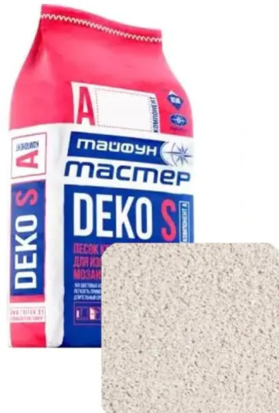 Изображение: песок кварцевый белый а2 "тайфун мастер" deko s (мешок 5,4кг) в #REGION_NAME_DECLINE_PP#