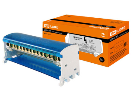 Шина "N" нул. на DIN-рейку в корпусе 2*15групп, т.м. TDM в Минске - изображение Изображение: шина "n" нул. на din-рейку в корпусе 2*15групп, т.м. tdm в Минске