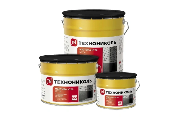 Мастика гидроиз. битумная холодная ТЕХНОНИКОЛЬ № 24  МГТН  ведро 20кг в #REGION_NAME_DECLINE_PP# - изображение Изображение: мастика гидроиз. битумная холодная технониколь № 24  мгтн  ведро 20кг в #REGION_NAME_DECLINE_PP#
