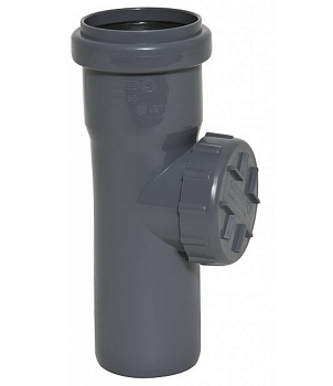 Картинка: прочистка кан. пп 160 с разделителем графит (ral7016) armakan в Минске