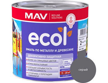 Эмаль ECOL по металлу и древесине (ПФ-115) серая глянцевая 2,4л (2кг)  в Минске - картинка Картинка: эмаль ecol по металлу и древесине (пф-115) серая глянцевая 2,4л (2кг)  в Минске