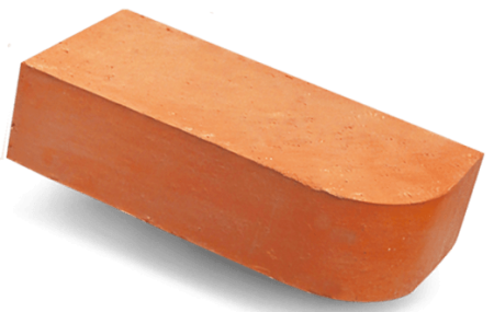Изображение: кирпич керамический полнотелый одинарный  рядовой профильный с закругленным углом 200 (керамика)   в Минске
