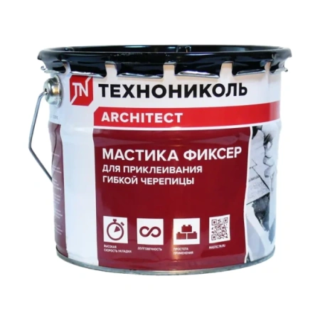 Мастика для гибкой черепицы ТЕХНОНИКОЛЬ  №23 (Фиксер) 3,6кг в Минске - изображение Изображение: мастика для гибкой черепицы технониколь  №23 (фиксер) 3,6кг в Минске