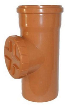 Картинка: прочистка кан. пп 110 с разделителем коричневый (ral8017) armakan в Минске