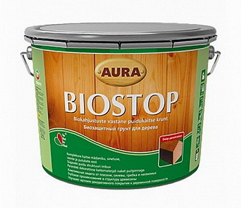 Грунт Aura Biostop биозащитный для дерева (0,9л) в Минске - картинка Картинка: грунт aura biostop биозащитный для дерева (0,9л) в Минске
