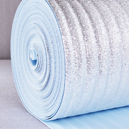 Изображение: полоса теплозвук-ная п/эт  пористая покр.полим.металлиз. пленкой с одной стороны порифлекс-м пм, 4мм в Минске