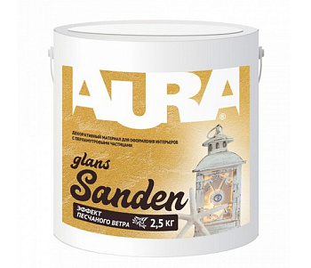 Материал декоративно-отделочный акриловый лакокрасочный «Sanden Glans» цвет «Gold»,  банка 2,5 кг в Минске - картинка Картинка: материал декоративно-отделочный акриловый лакокрасочный «sanden glans» цвет «gold»,  банка 2,5 кг в Минске
