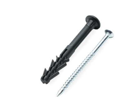 Дюбель быстрого монтажа  8x80 L с гвоздевым шурупом, потай,п/п