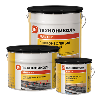 Картинка: мастика кров. и гидроиз. битумно-резин. aquamast  ведро 10кг (60 вед. на под.) в Минске