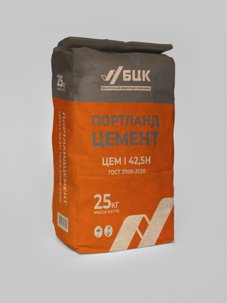 Изображение: портландцемент цем i 42,5-н гост 31108-2020 в мешках по 25кг пакет (1,6т на поддоне)   рб   в #REGION_NAME_DECLINE_PP#