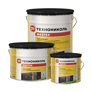 Картинка: мастика битумная холодная aquamast  ведро 3кг(для фундамента) в Минске