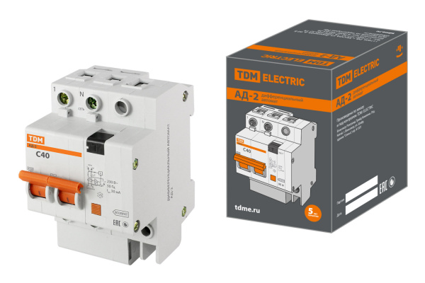 Автоматы дифференциальные  АД -2 2Р 40А TDM 30мA в #REGION_NAME_DECLINE_PP# - изображение Изображение: автоматы дифференциальные  ад -2 2р 40а tdm 30мa в #REGION_NAME_DECLINE_PP#