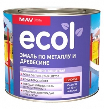 Эмаль ECOL по металлу и древесине (ПФ-115 С) белая матовая 1,0л (0,9кг) в Минске - картинка Картинка: эмаль ecol по металлу и древесине (пф-115 с) белая матовая 1,0л (0,9кг) в Минске