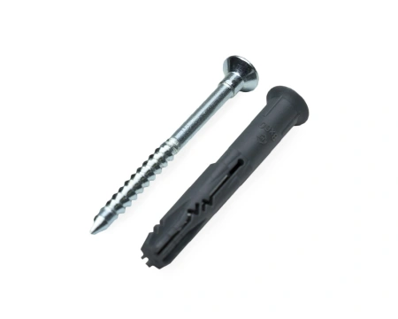 Дюбель быстрого монтажа с гвоздевым шурупом, потай 8х60, п/п, ЕКТ (упак/100шт) 