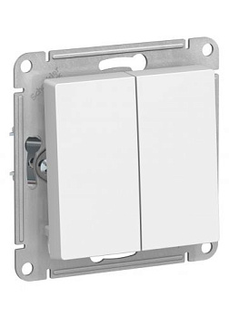 Выключатель AtlasDesign 2-кл., (белый) т.м.Schneider Electric в Минске - картинка Картинка: выключатель atlasdesign 2-кл., (белый) т.м.schneider electric в Минске