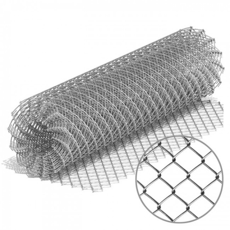 Изображение: сетка-рабица оцинк. 50х50  d=1,6мм,  рулон 1,2*10м в Минске