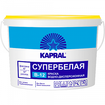 Краска ВД «Капрал В-12» ведро 1,5 кг в Минске - картинка Картинка: краска вд «капрал в-12» ведро 1,5 кг в Минске