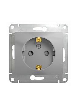 Розетка Glossa GSL000345 с/з с/ш, алюм. т.м.Schneider Electric в Минске - картинка Картинка: розетка glossa gsl000345 с/з с/ш, алюм. т.м.schneider electric в Минске