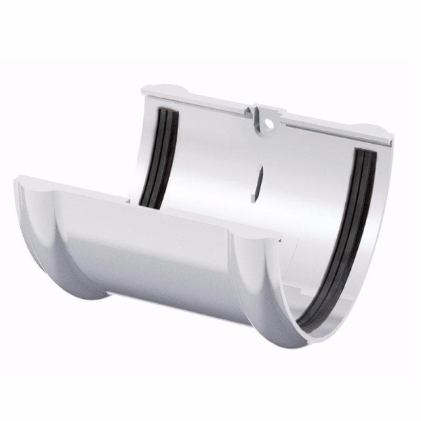 Изображение: соединитель желоба polivent пвх (белый)  в Минске