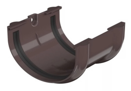 Изображение: соединитель желоба тн оптима, коричневый в Минске