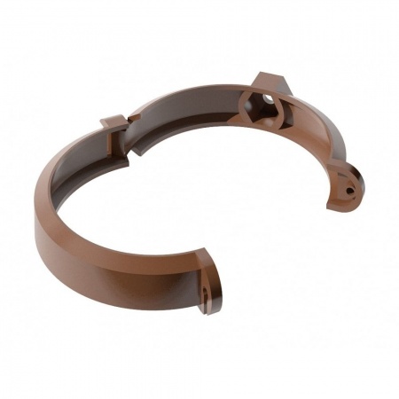 Изображение: хомут трубы polivent пвх универсальный l=140 (коричневый) (200шт/кор)   в Минске