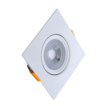 Картинка: cветильник светодиод. встраив. поворот. направл. света, квадрат, 3w,4000k, ip40,белый,т.м.truenergy в Минске