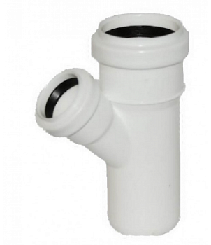 Тройник кан. ПП 50х32х45 (белый) ARMAKAN в Минске - картинка Картинка: тройник кан. пп 50х32х45 (белый) armakan в Минске