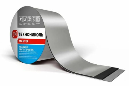 Изображение: лента герметизирующая  15смх3м самоклеящаяся nicoband (серебристая) в Минске