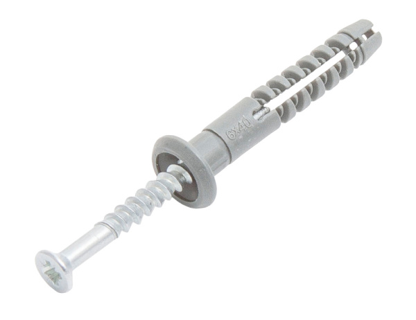 Дюбель быстрого монтажа 8х60 с гвоздевым шурупом, потай.в коробке с окном (упак 75шт) Дюбель быстрого монтажа 8х60 с гвоздевым шурупом, потай.в коробке с окном (упак 75шт)