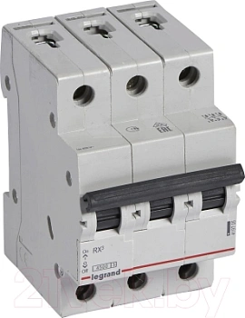 Выключатель авт. RX3 3P C 10A 4,5кА 3M  т.м.Legrand в Минске - картинка Картинка: выключатель авт. rx3 3p c 10a 4,5ка 3m  т.м.legrand в Минске