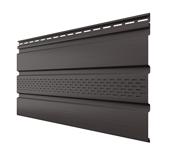 Софит ТН, частично перфорированный, пекан, 3м в Минске - картинка Картинка: софит тн, частично перфорированный, пекан, 3м в Минске