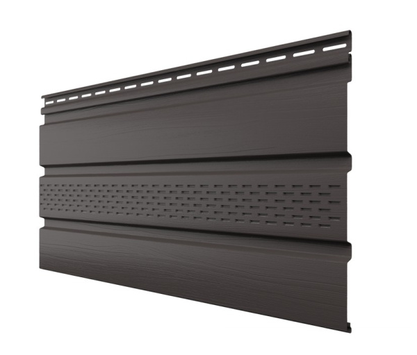 Софит ТН, частично перфорированный, пекан, 3м в Минске - изображение Изображение: софит тн, частично перфорированный, пекан, 3м в Минске