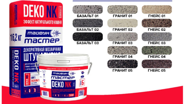 Изображение: штукатурка декоративная мозаичная тайфун -мастер deko-nk, компонент а (гранит 04) 16,2 кг в #REGION_NAME_DECLINE_PP#